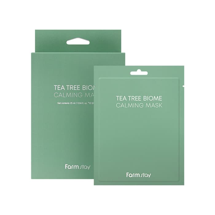 Farmstay Tea Tree Biome Calming Mask Pack 1box (10ea)